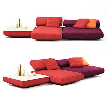 Agio Paola Lenti Sofa: F. Rota Design 3D model image 1 