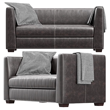 Napoleon Two-seater Sofa 3D model image 1 