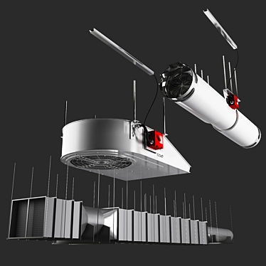 Cyclone Jet Fan: Car Park Ventilation 3D model image 1 