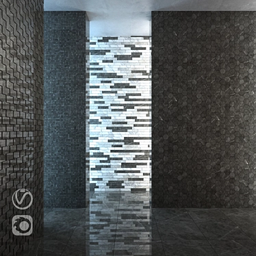 Italon Charme Evo Antracite Floor Tiles 3D model image 1 
