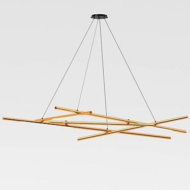 Sleek Mikado Pendant Lamp 3D model image 1 