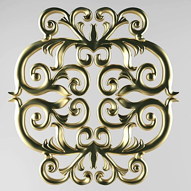 Elegant Carved Decor Piece 3D model image 1 