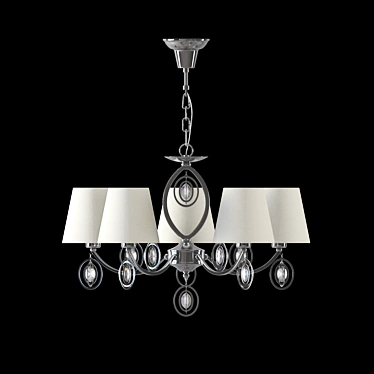 Elegant Freya Luciana Chandelier 3D model image 1 