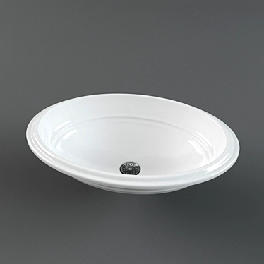 Elegant Vitra Wash Basin 3D model image 1 