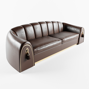 Luxury Italian Godfrey Sofa - Art Deco Style 3D model image 1 