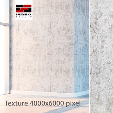 Seamless High Detail Plaster 3D model image 1 