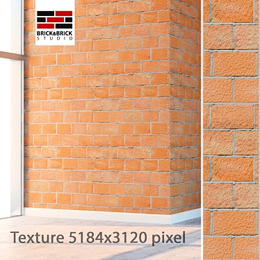 Seamless Detailed Brick Texture 3D model image 1 