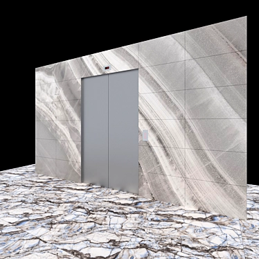 Elegant Ceramic Wall & Elevator Set 3D model image 1 