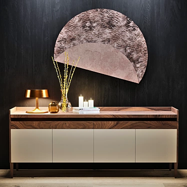 Elegant Romana Sideboard: Molteni & C Quinten 3D model image 1 