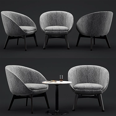 Title: Luxurious Minotti Lounge Set 3D model image 1 