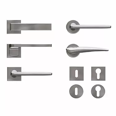 Battisti Eco Door Handles 3D model image 1 