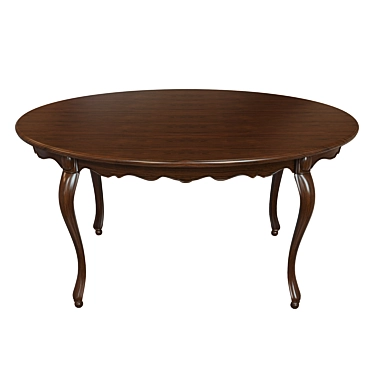 Classic Wooden Table 1500 3D model image 1 