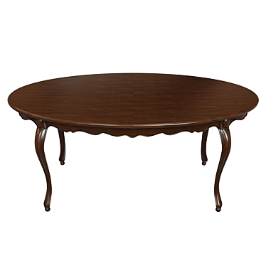 Elegant 1800s Classic Table 3D model image 1 