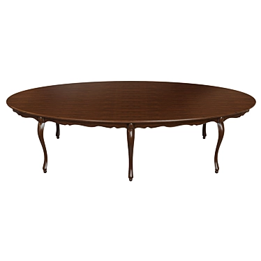 Classic Wood Table 3000 3D model image 1 