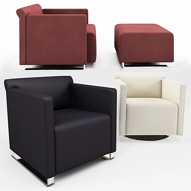  COR Quant Armchairs 3D model image 1 