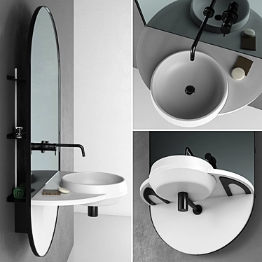 Modern Arco Bathroom Set 3D model image 1 