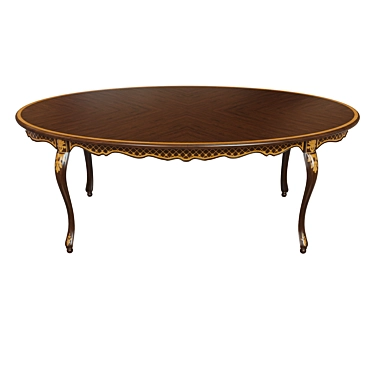 Elegant Veneer Table | 2100 3D model image 1 