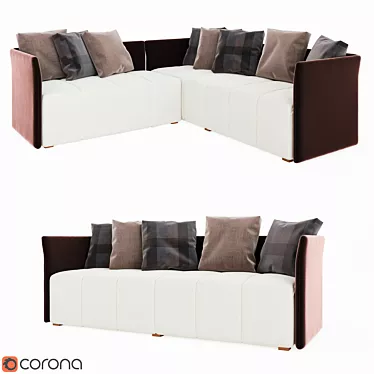 Nomad Sofa: Stylish and Portable Seating 3D model image 1 