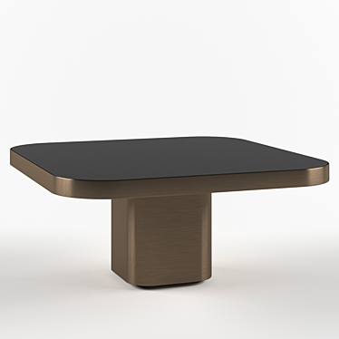 Sleek Bow Coffee Table 3D model image 1 