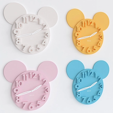 LOCOMO Mickey Mouse Wall Clock 3D model image 1 