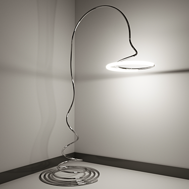 Sleek Modern Floor Lamp 3D model image 1 