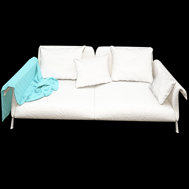 Modern Plush Living Room Sofa 3D model image 1 