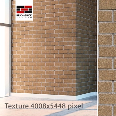 Seamless High Detailed Brick Texture 3D model image 1 