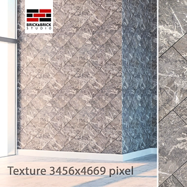 Sleek Seamless Marble 046 3D model image 1 