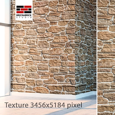 Seamless High Detail Stone Texture 3D model image 1 