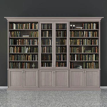 Modern Bookcase: Spacious and Stylish 3D model image 1 