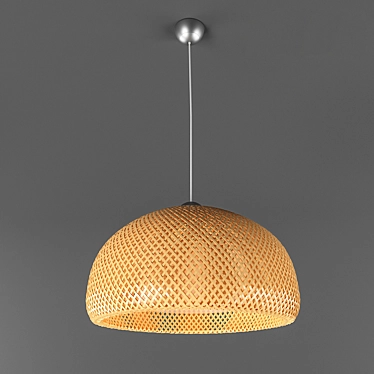 Bamboo Beauty: BOYA Pendant Lamp 3D model image 1 