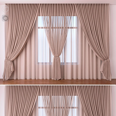 Elegant Drapery 3D model image 1 