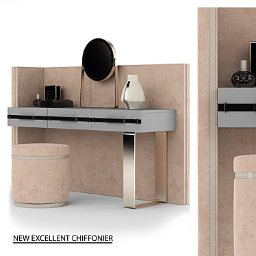 Modern Chic Chest of Drawers 3D model image 1 