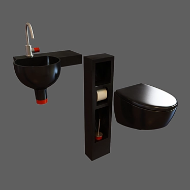 AeT Italia Bathroom Set 3D model image 1 