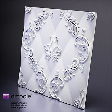 Marseille 3D Gypsum Panel 3D model image 1 