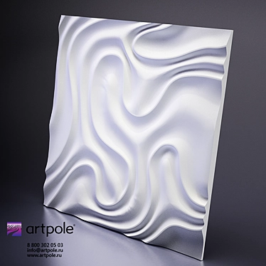 3D Foggy Plaster Panel by Artpole 3D model image 1 