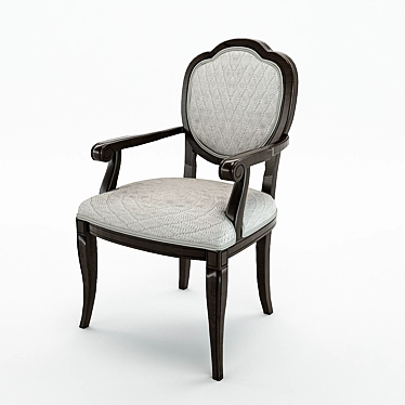 Elegance Leather Chair 3D model image 1 