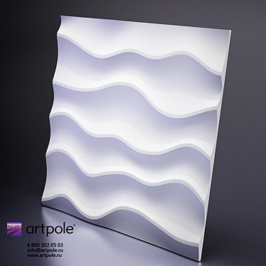 Sandy 3D Plaster Panels by Artpole 3D model image 1 