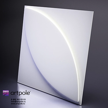 Elegant 3D Plaster Panels by Artpole 3D model image 1 