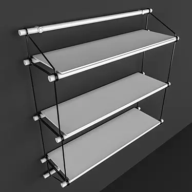 Poly 72,446 Vertical Shelf 3D model image 1 