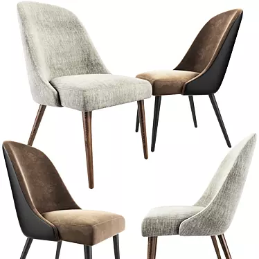 Modern Zuma Pumice Accent Chair 3D model image 1 