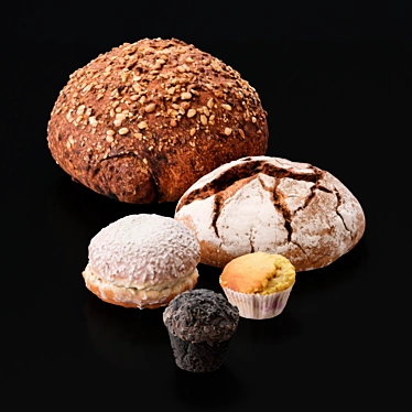 Title: Delicious Scanned Bakery Treats 3D model image 1 