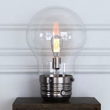 Modern Edison 18" Table Lamp 3D model image 1 