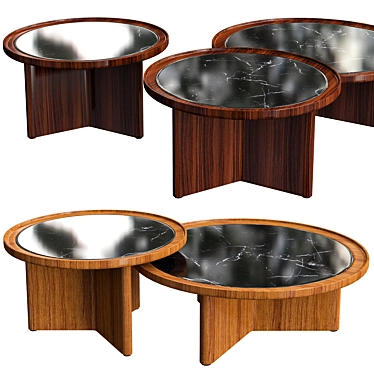 Cozy Round Coffee Table 3D model image 1 