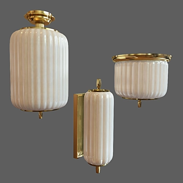 Elegant Lighting Set by Thomas O'Brien 3D model image 1 