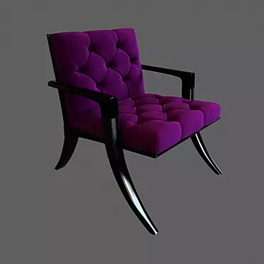 Ethnic Inspired Armchair 3D model image 1 