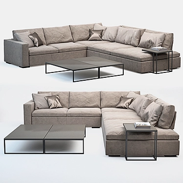 Marelli Gordon Sofa: Modern Style Comfort 3D model image 1 