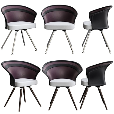 Elegant Shells Chair 3D model image 1 