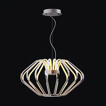 Argent LED Pendant: Modern Illumination Elegance 3D model image 1 