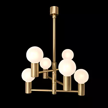 Artisan Brass Chandelier - Handle Studio 3D model image 1 
